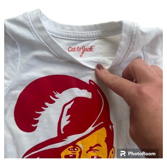 Tampa Bay Buccaneers toddler girl shirt 2T - Picture 2 of 2